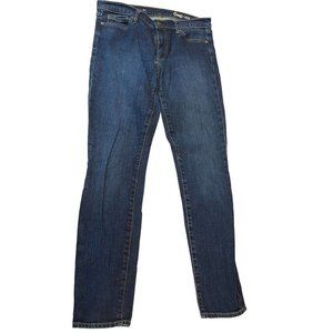 Vintage Gap 1996 Womens Jeans Skinny Leg S/124401-00 Stretch Dark Indigo Size 30